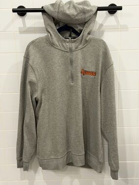 Nike Gray Hoodie with Orange Syracuse Script